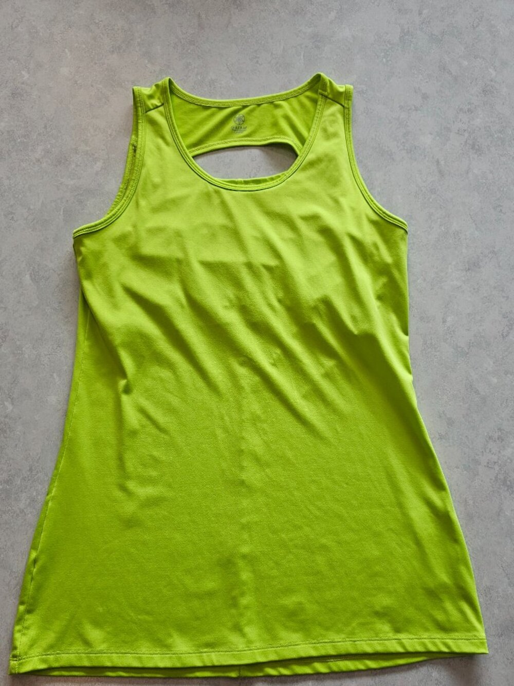 Workout Tank, Athletic Wear - GAIAM Neon Green, Womens Large